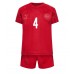 Billige Danmark Simon Kjaer #4 Hjemmetrøye Barn VM 2022 Kortermet (+ korte bukser)